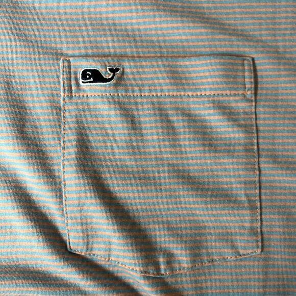 Vineyard Vines Polo Shirt Edgartown Mens Size XL Striped Pima Blend Golf Stretch - Picture 4 of 9